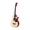 NNEDSZ 38 Inch Wooden Acoustic Guitar with Accessories set Natural Wood