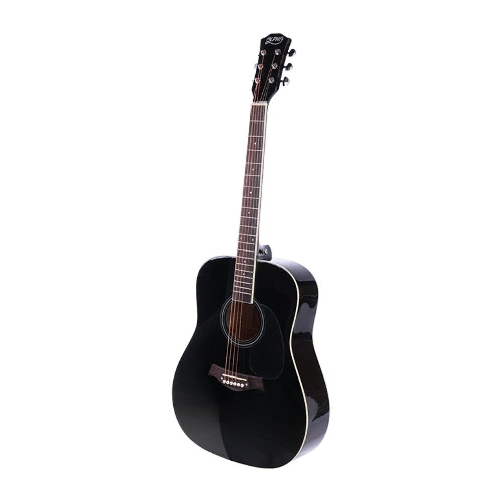 NNEDSZ 41 Inch Wooden Acoustic Guitar with Accessories set Black