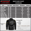 MEN BLACK LEATHER BIKER JACKET CANDOR