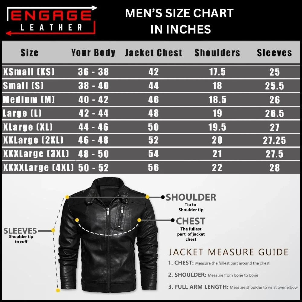 MEN BLACK LEATHER BOMBER JACKET BRADFORD