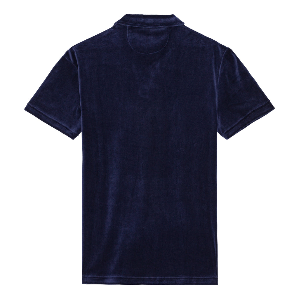Navy Terry Polo Shirt