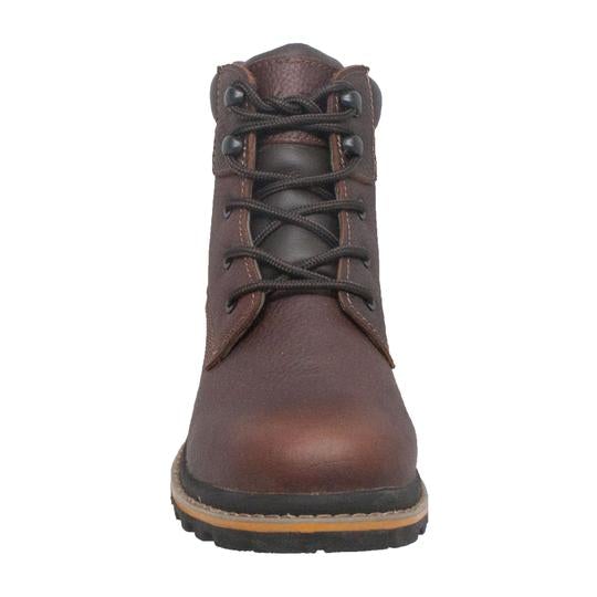 Men's 6" Brown Work Leather Boots