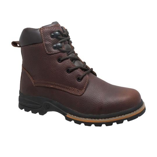 Men's 6" Brown Work Leather Boots