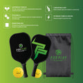 Pursonic The Ultimate Pickleball High Performance Set –4 Paddles, 4 Balls & 2 Carry Bag