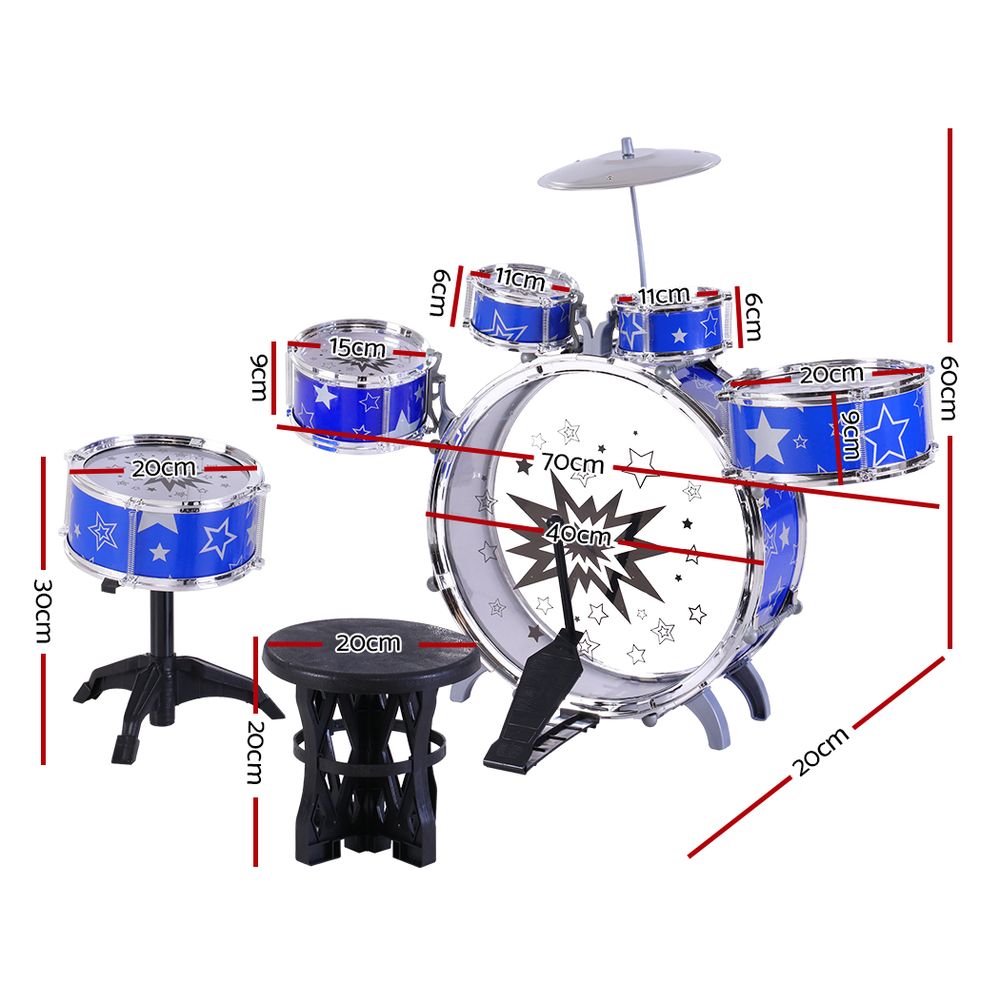 NNEDSZ 11 Piece Kids Drum Set