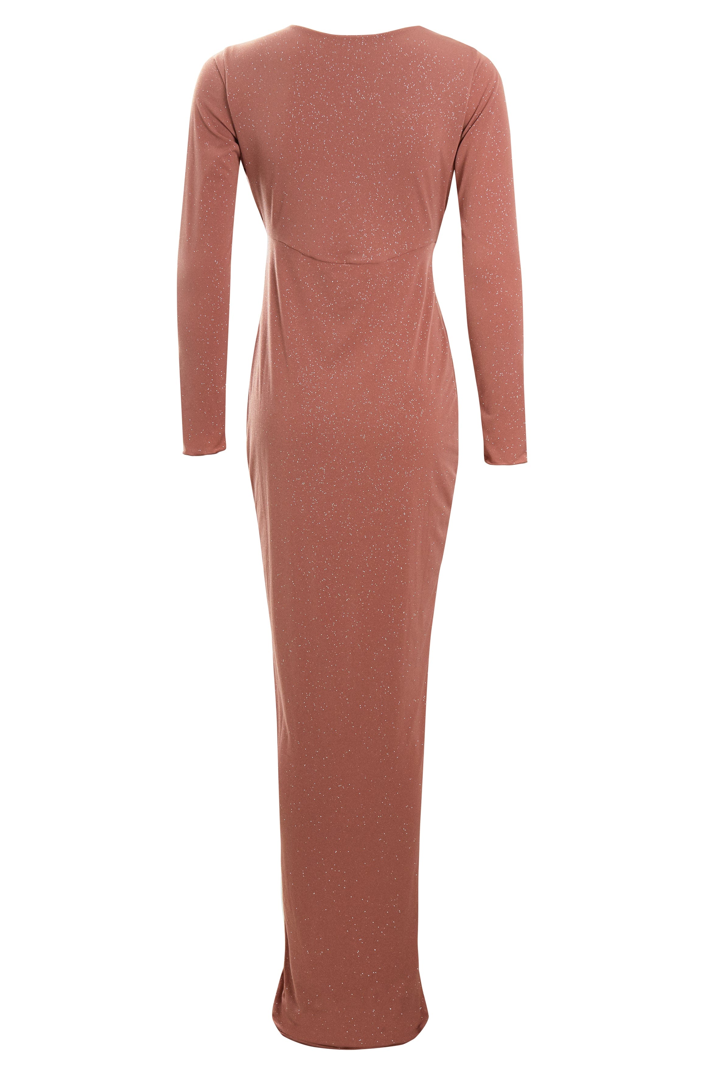 Rose Gold Twist Knot Front Dress