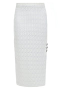 White Bodycon Lace Skirt