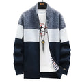 NNEOBA Mens Fleece Zipper Cardigan Winter Jacket Sweater