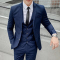 NNEOBA Mens Business Suit Set Blazer (Blue)
