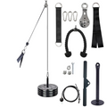 Fitness Pulley Cable Machine System Black