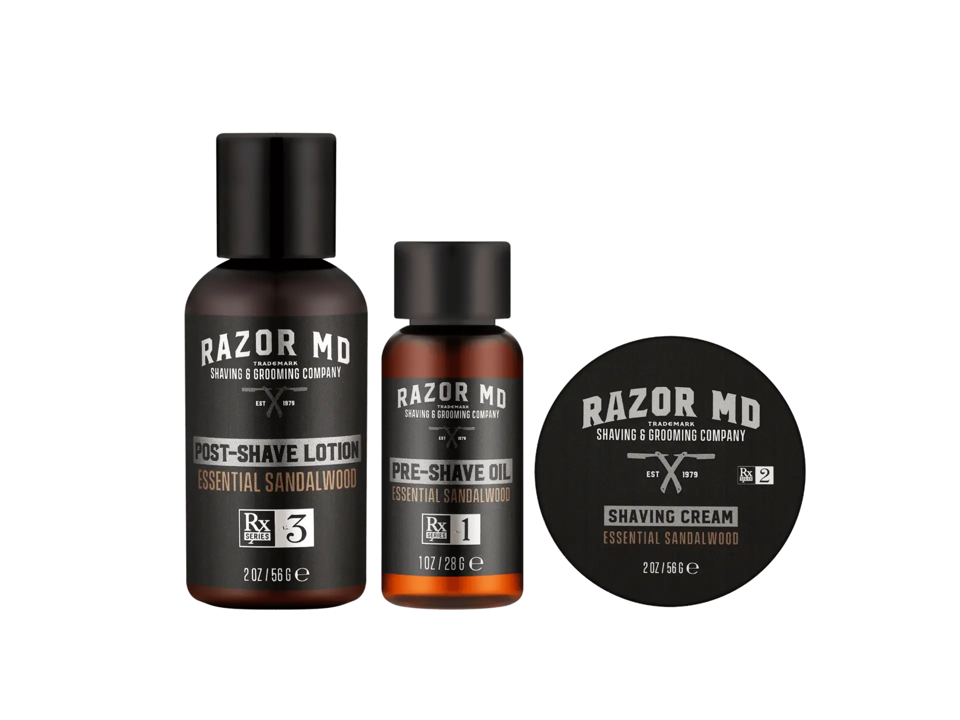 Shaving Bundle and Gift Set - Sandalwood - Travel Size