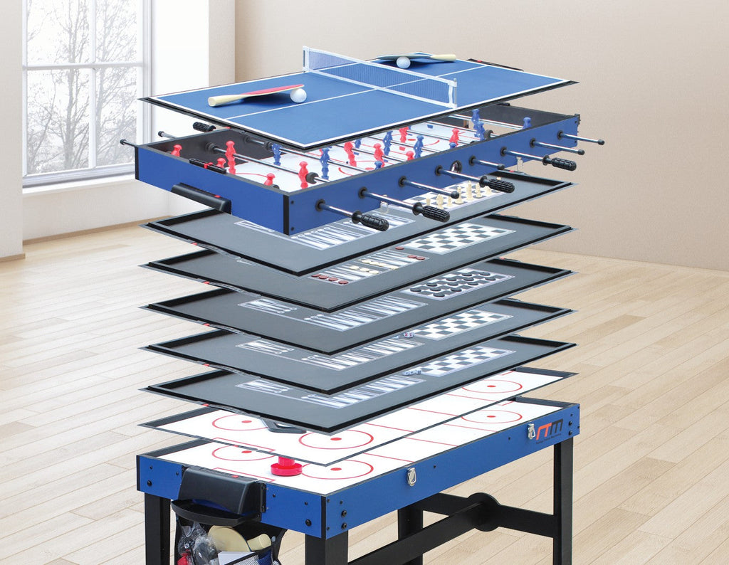 NNEDSZ 4FT 12-in-1 Combo Games Tables Foosball Soccer Basketball Hockey Pool Table Tennis