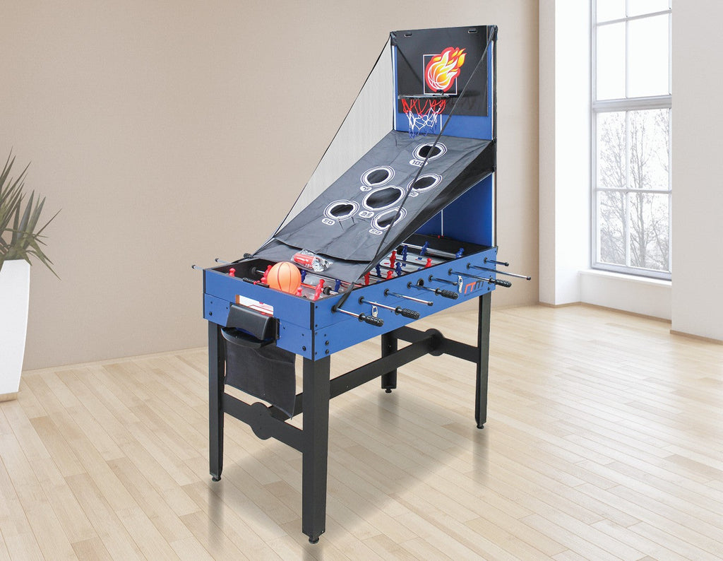 NNEDSZ 4FT 12-in-1 Combo Games Tables Foosball Soccer Basketball Hockey Pool Table Tennis