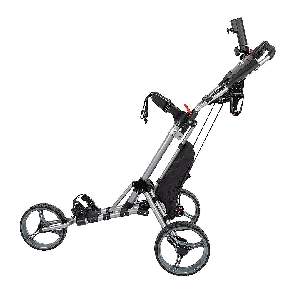 NNEDSZ Golf Club Buggy Trolley Cart Compact Foldable 3 Wheel