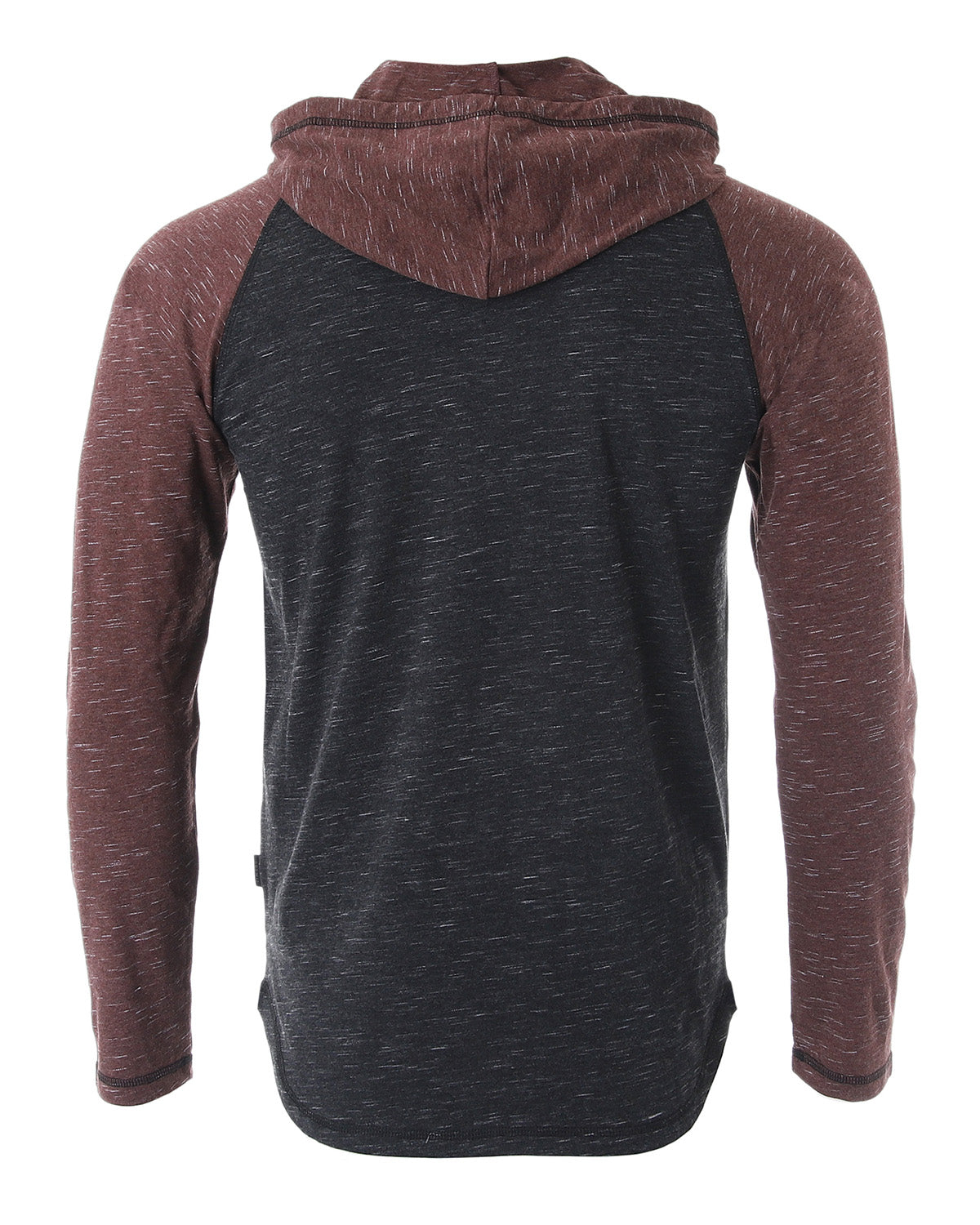 ZIMEGO Mens Long Sleeve Lightweight Hooded Henley – Color Block Pullover Hoodie  for Casual Gym Workout Travel