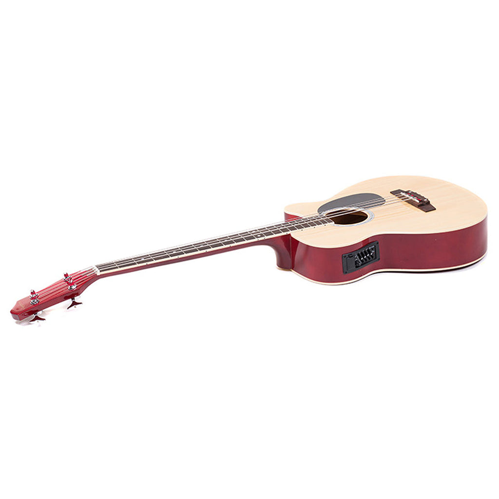 NNEDPE Acoustic Bass Guitar Karrera 43in with electric pickup - Natural