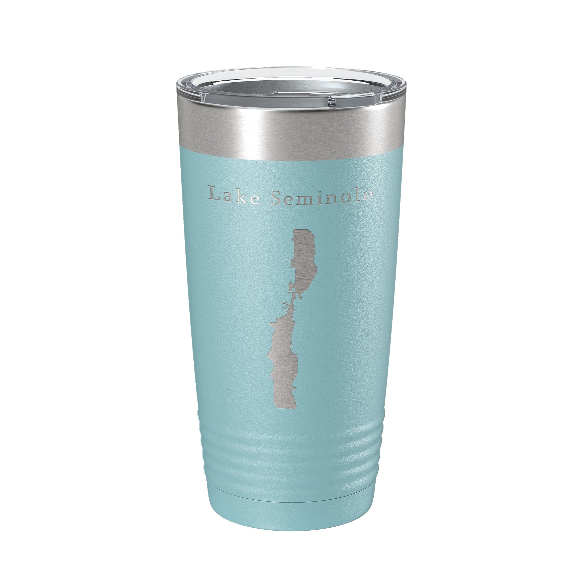 Lake Seminole Largo Map Tumbler Travel Mug Insulated Laser Engraved Coffee Cup Florida 20 oz