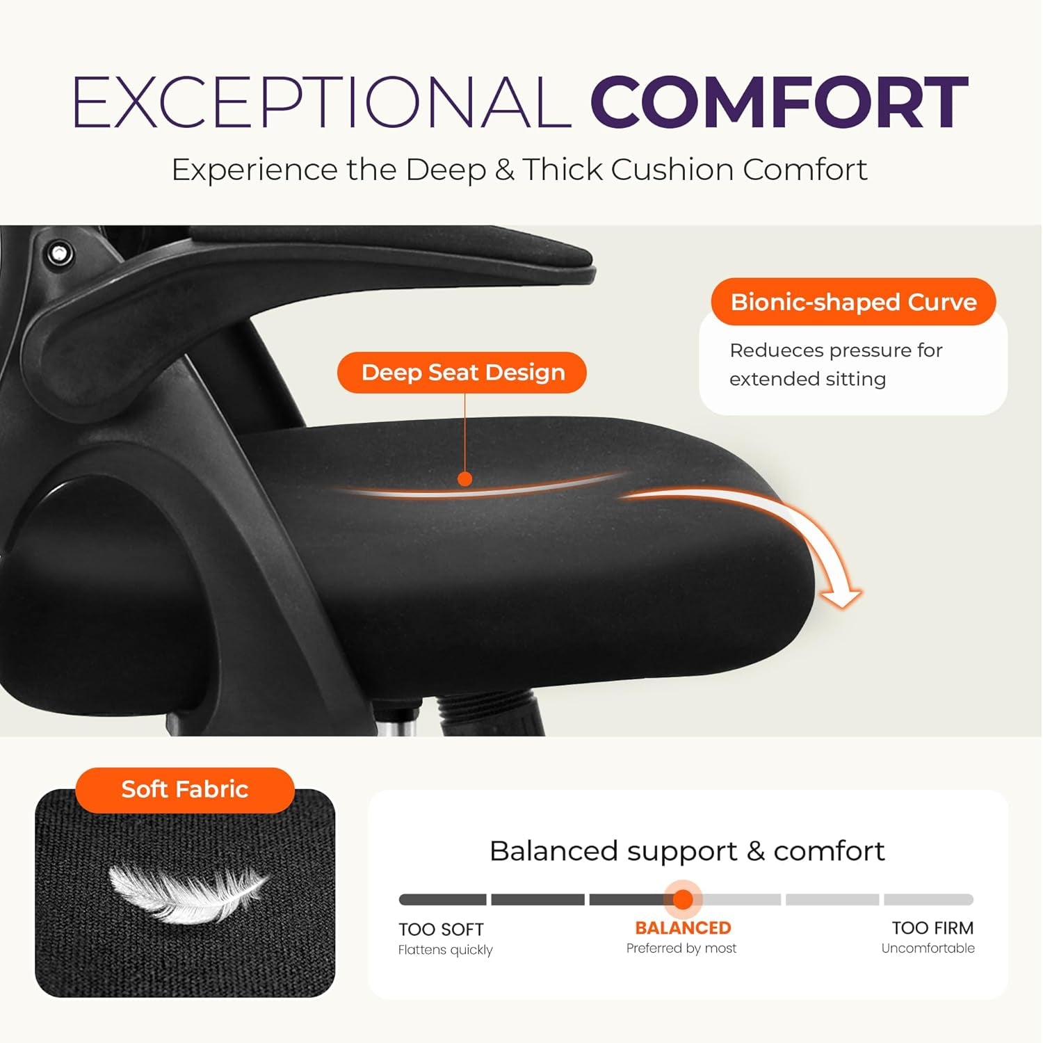 Ergonomic Gaming Chair With Lumbar Support Black Adjustable