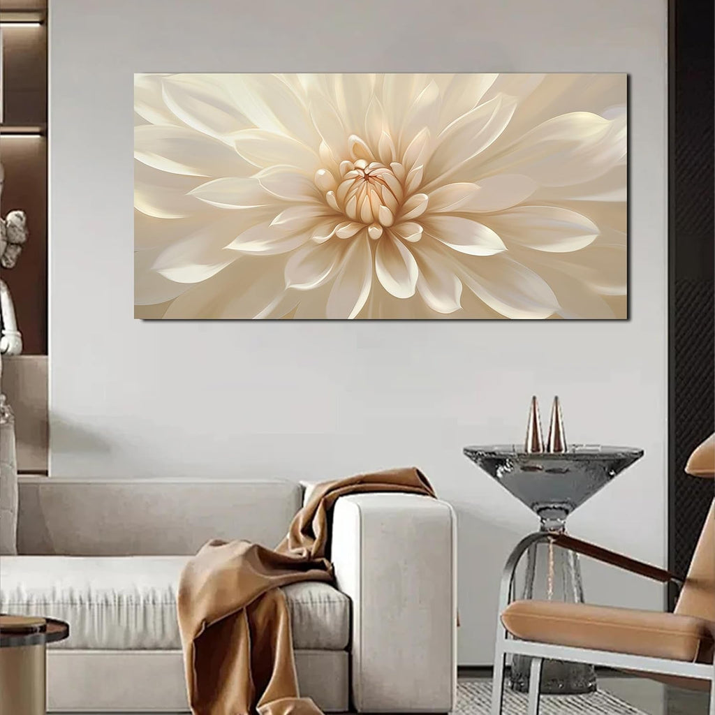 Oversized Floral Luxurious Canvas Wall Art 20x40 Inches