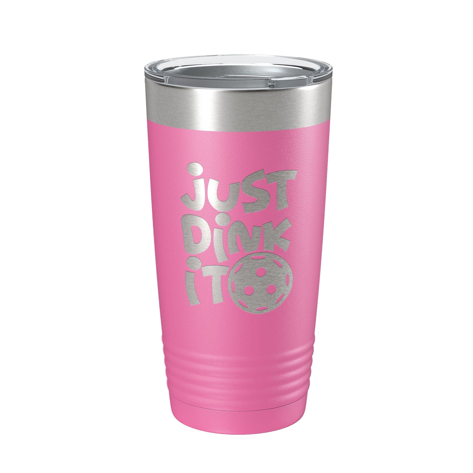 Just Dink It Tumbler Pickleball Travel Mug Insulated Laser Engraved Coffee Cup Do It Pickle Ball Gift 20 oz