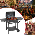 Charcoal Grill With Side Shelf Outdoor 353 Square Inches Grill Area