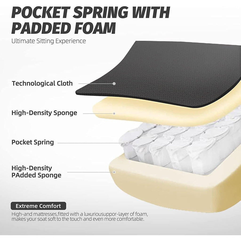 Ergonomic Gaming Chair With Massage And Footrest Comfort