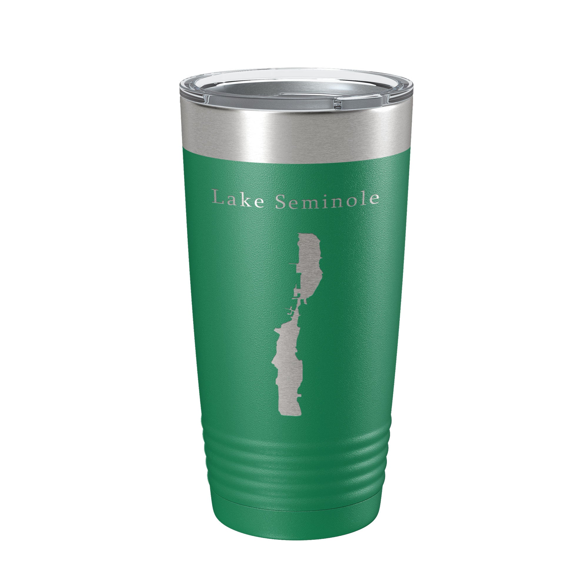 Lake Seminole Largo Map Tumbler Travel Mug Insulated Laser Engraved Coffee Cup Florida 20 oz