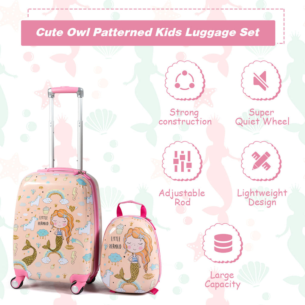 NNECW Luggage Set with Safe Material for Kids