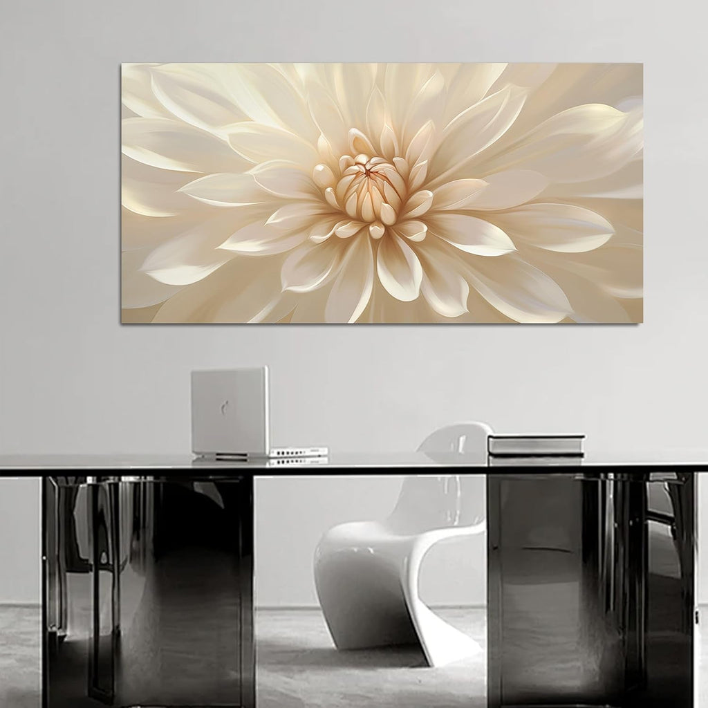 Oversized Floral Luxurious Canvas Wall Art 20x40 Inches