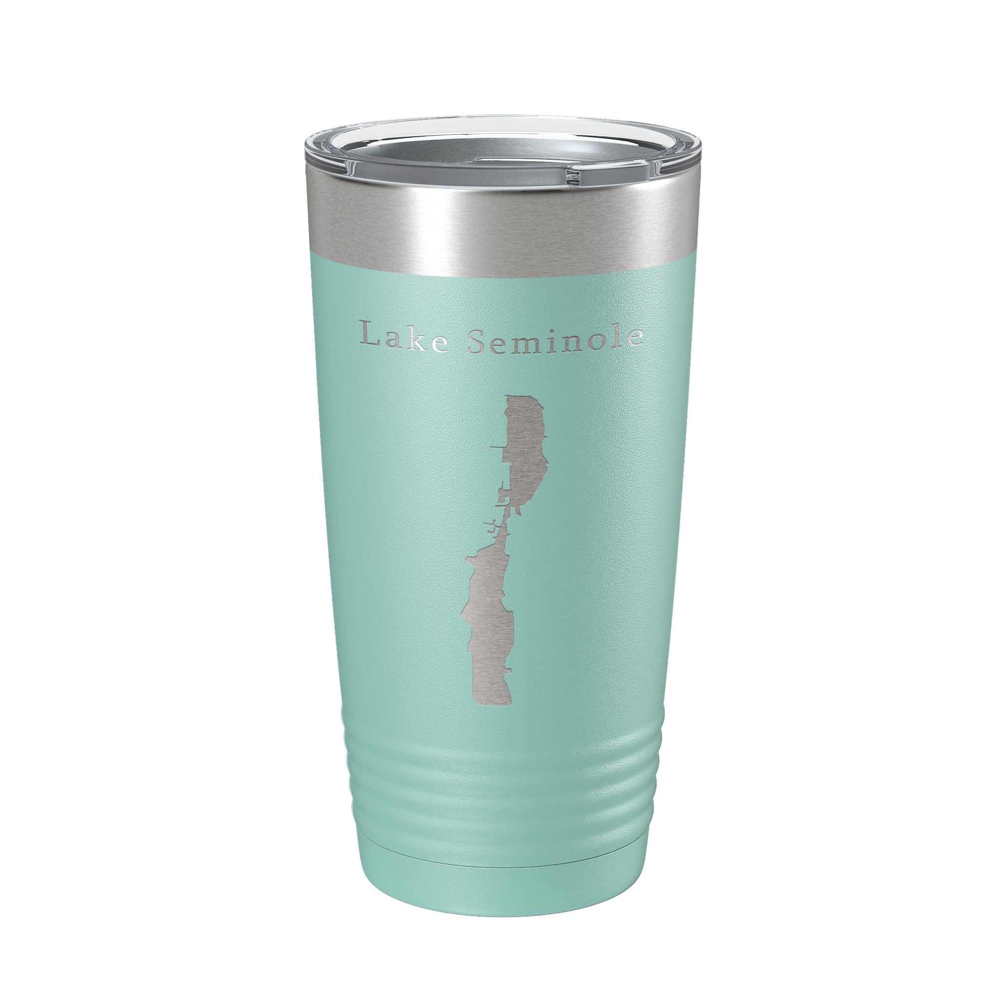Lake Seminole Largo Map Tumbler Travel Mug Insulated Laser Engraved Coffee Cup Florida 20 oz