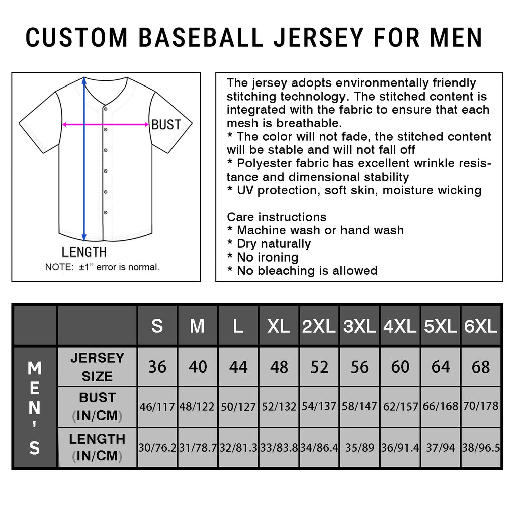 Personalized Nicaragua Baseball Jersey Custom Name Number Flag Inspired Button Down Baseball Shirt Sportwear for Men