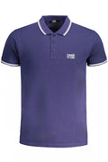 CAVALLI CLASS MEN'S SHORT SLEEVED POLO SHIRT BLUE