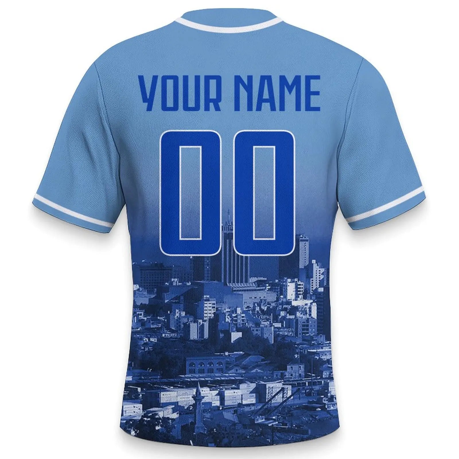 Custom Montenegro Baseball Jersey Personalized Name Number Baseball Shirt with City Skyline for Men Women Youth Kids