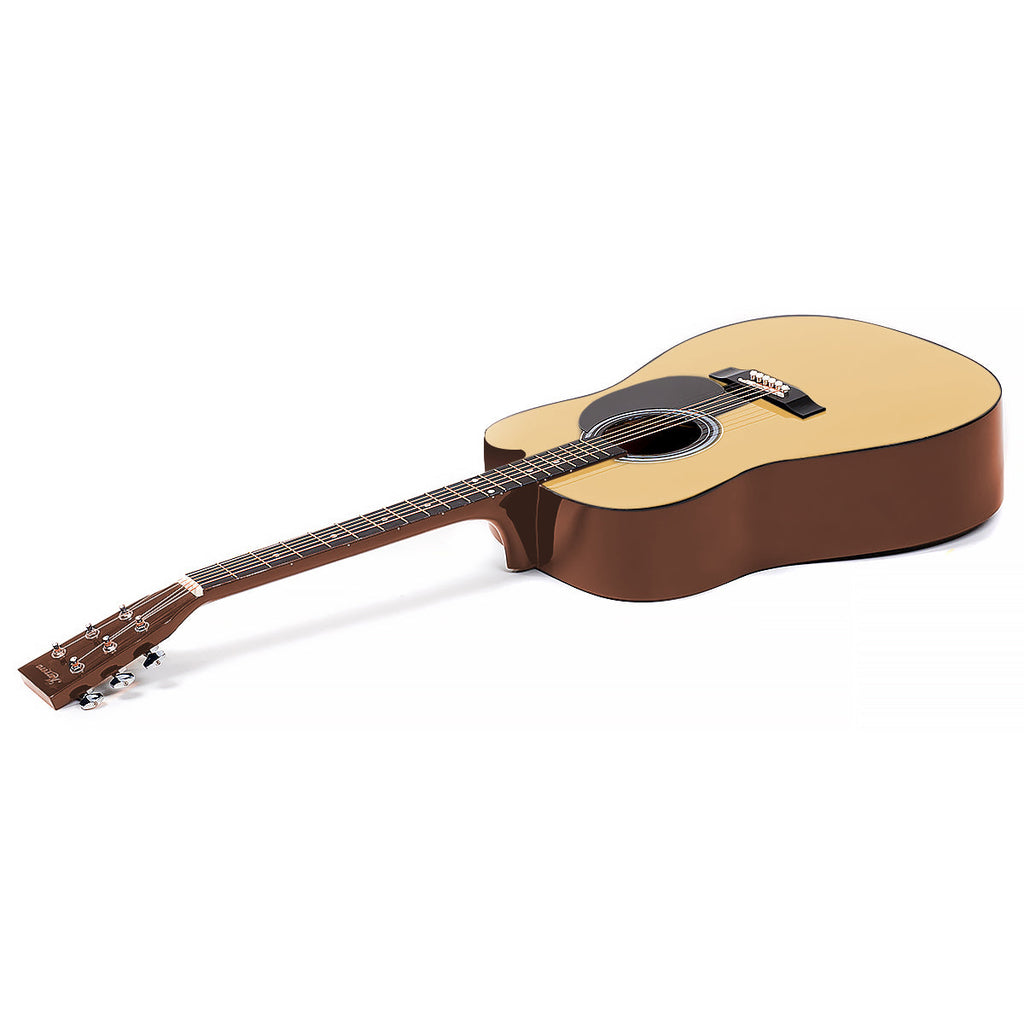 NNEDPE 38in Pro Cutaway Acoustic Guitar with guitar bag - Natural