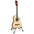 NNEDPE 38in Pro Cutaway Acoustic Guitar with guitar bag - Natural