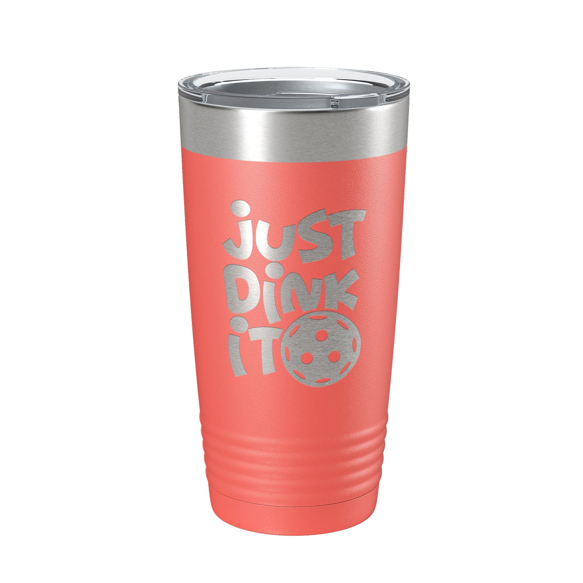 Just Dink It Tumbler Pickleball Travel Mug Insulated Laser Engraved Coffee Cup Do It Pickle Ball Gift 20 oz