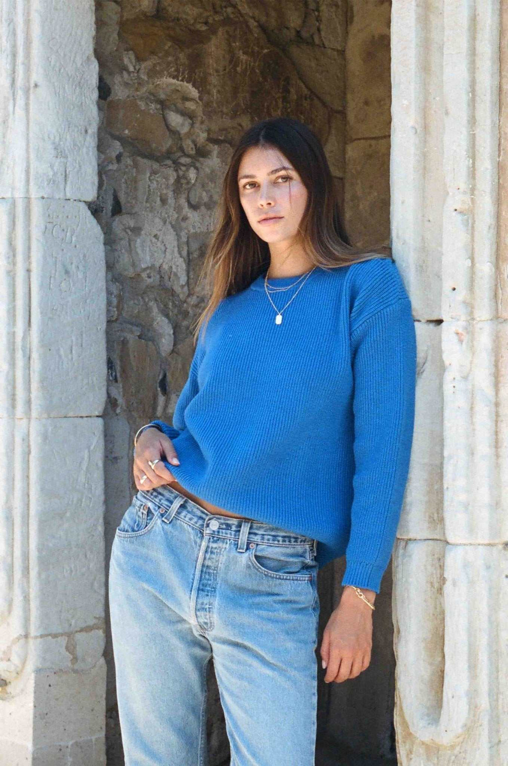 Charles Sweater - Bright Blue Sweater