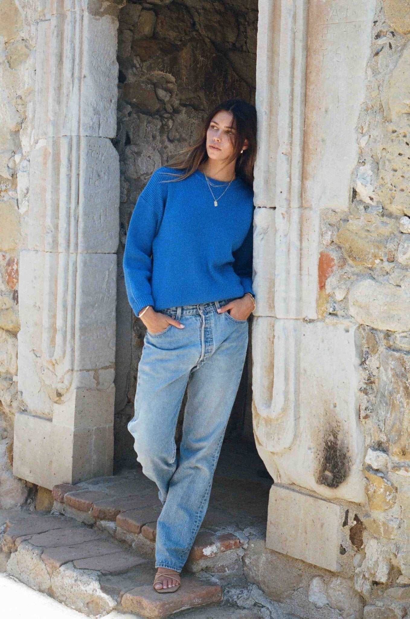 Charles Sweater - Bright Blue Sweater