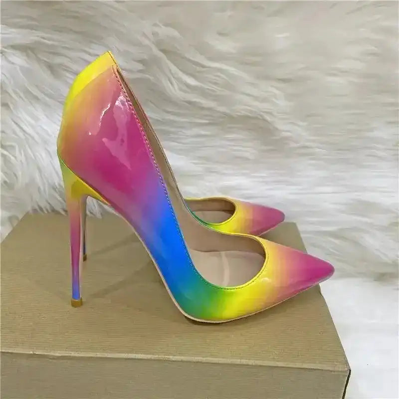 Colorful High Heels Stiletto Shoes