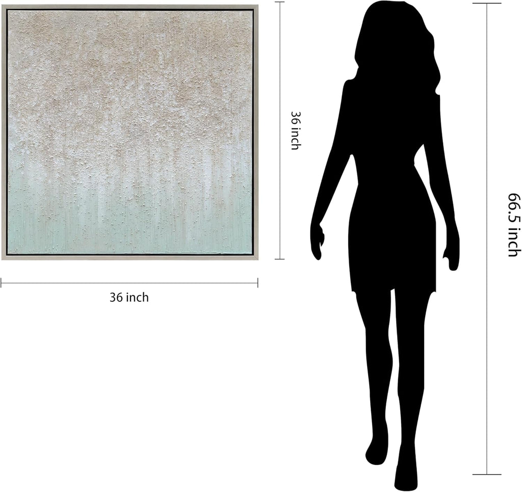 Large Textured 36x36 Abstract Hand Painted Wall Art