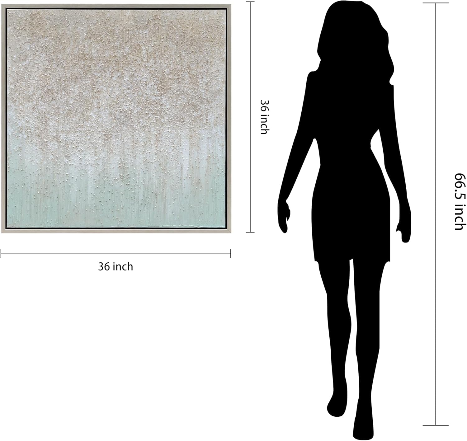 Large Textured 36x36 Abstract Hand Painted Wall Art
