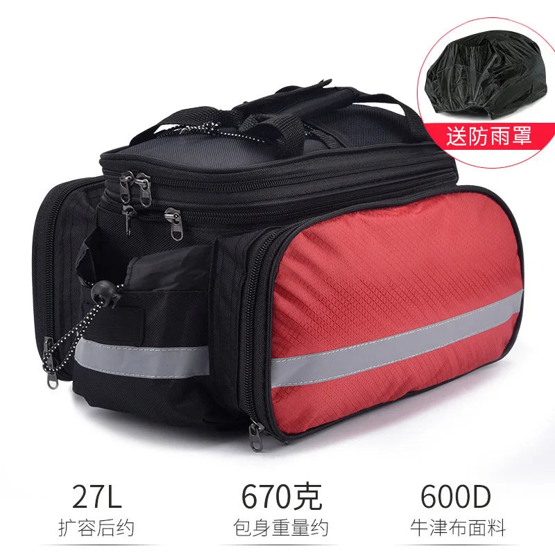 Bicycle Carrier Bag Large Capacity Mountain Bike Rear Rack Bag Portable Bicycle Cycling Cargo Rear Seat Tail Bag Cycle Equipment