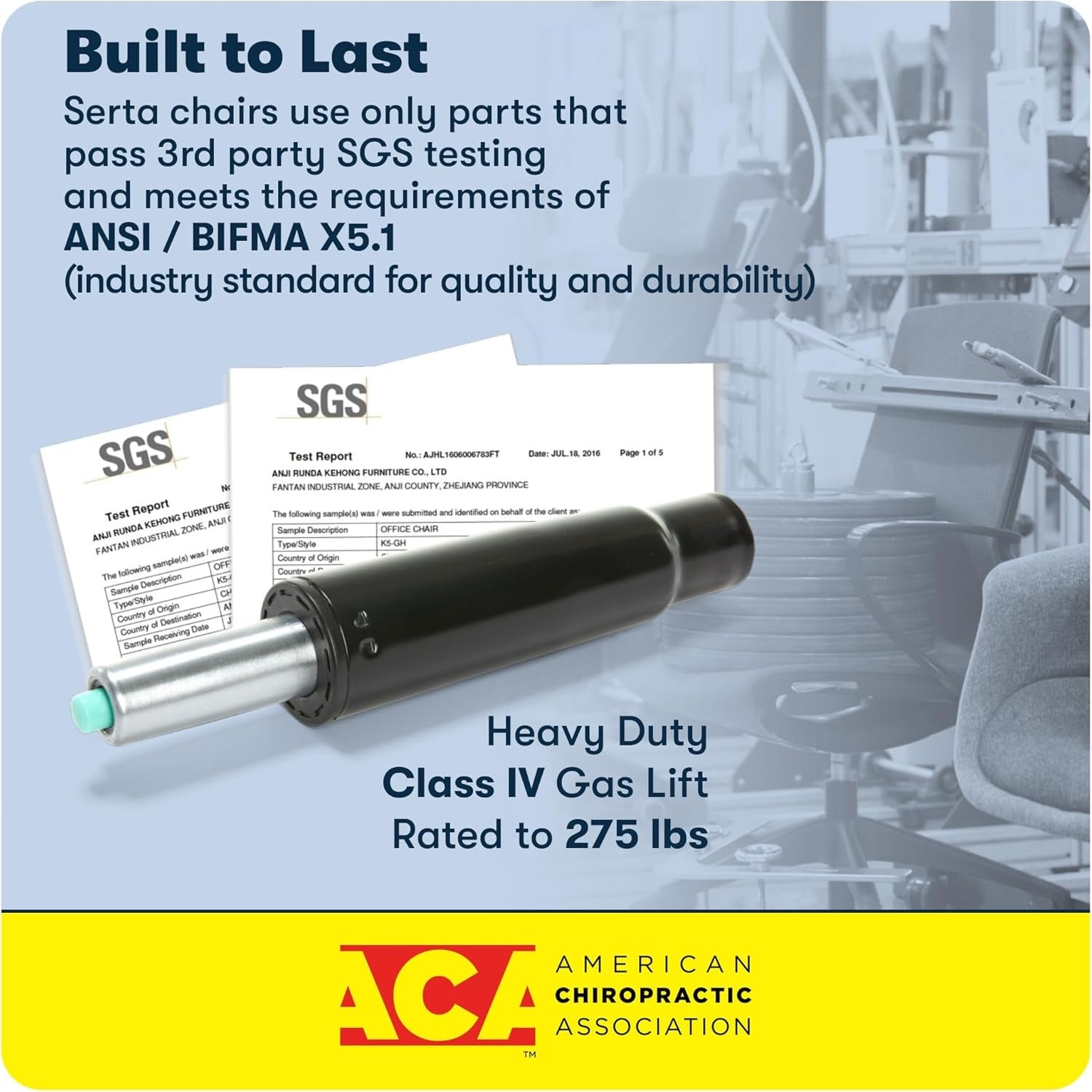 Ergonomic Executive Office Chair Motion Technology Adjustable Mid Back Design with Lumbar Support, Light Gray Fabric