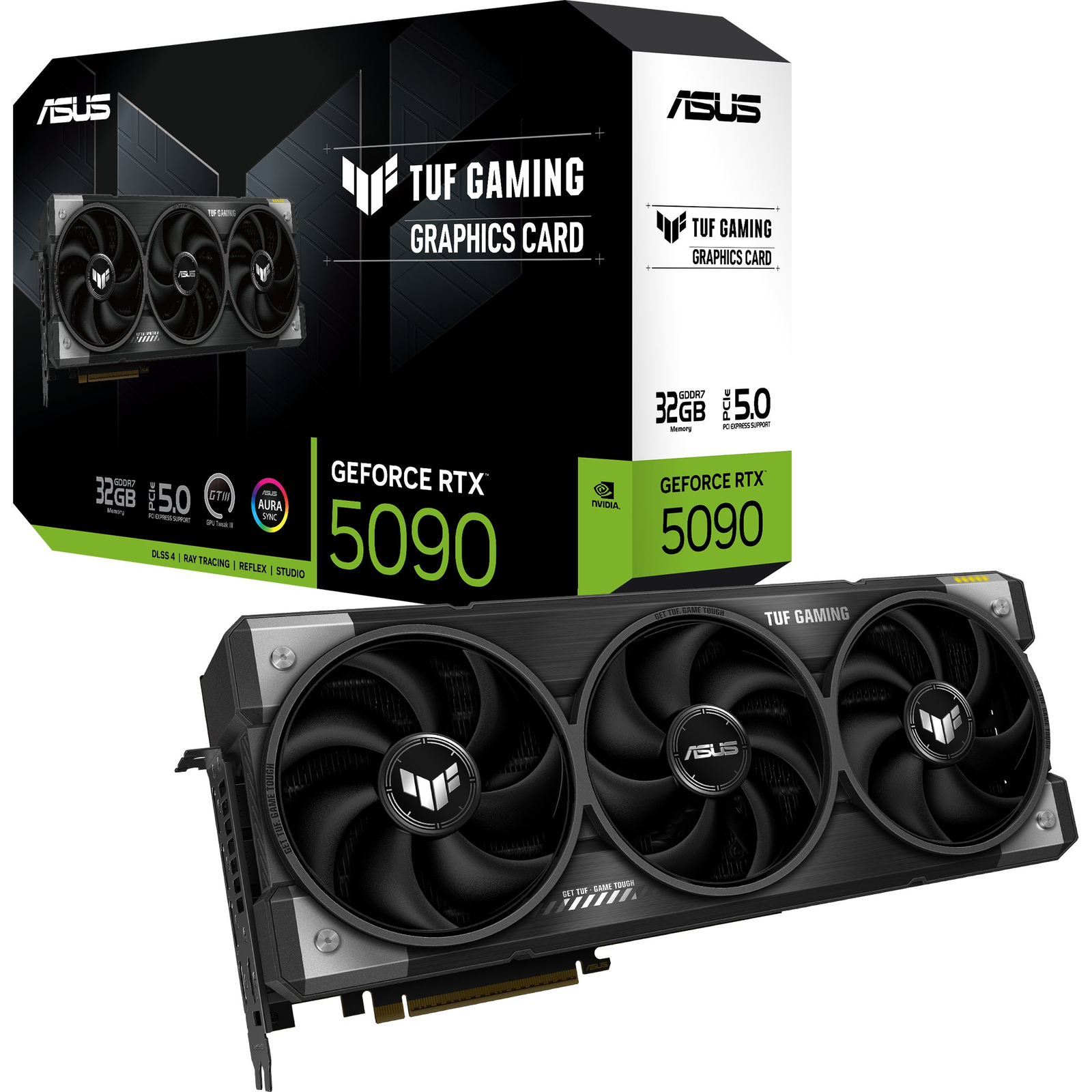 Karta graficzna Asus TUF Gaming GeForce RTX 5090 OC 32GB GDDR7 (TUF-RTX5090-32G-GAMING) (90YV0LY1-M0NA00)
