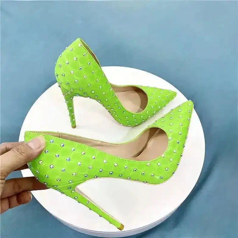 Diamond High Heels Stilettos Shoes