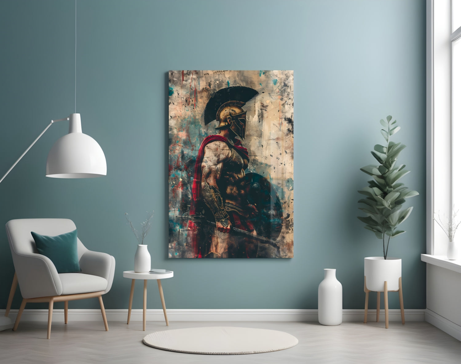 Gladiator Glass Wall Art || Designer Collection