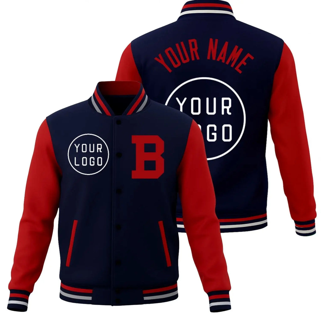 Custom personalise your brand logo print , hiphop baseball jackets,  Funny Christmas Thanksgiving gifts for Friends