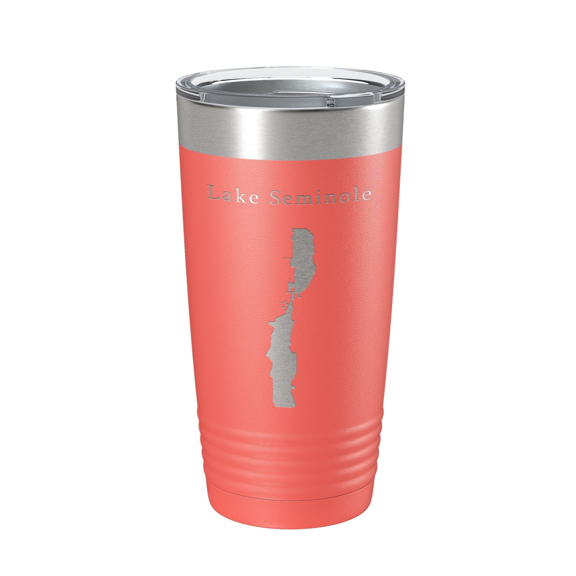 Lake Seminole Largo Map Tumbler Travel Mug Insulated Laser Engraved Coffee Cup Florida 20 oz
