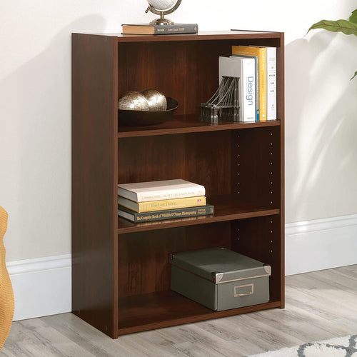 Beginnings 3 Shelf Bookcase In Brook Cherry Finish