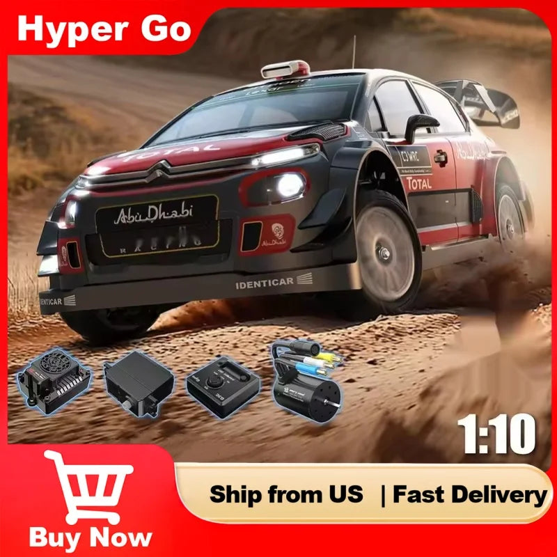 MJX Hyper Go 10303 10304 1:10 Brushless RC Car 4WD 70KM/H High Speed Racing Vehicle 2.4G Remote Control Off-Road Rally Car